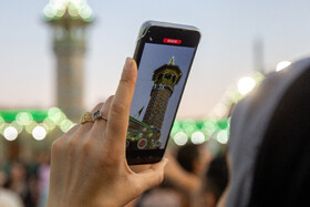 شب میلاد امام رضا(ع) در حرم حضرت فاطمه معصومه(س)