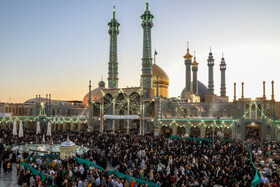 شب میلاد امام رضا(ع) در حرم حضرت فاطمه معصومه(س)