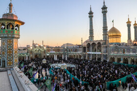 شب میلاد امام رضا(ع) در حرم حضرت فاطمه معصومه(س)