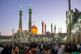 شب میلاد امام رضا(ع) در حرم حضرت فاطمه معصومه(س)