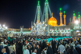 شب میلاد امام رضا(ع) در حرم حضرت فاطمه معصومه(س)