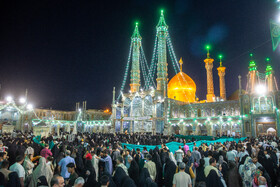شب میلاد امام رضا(ع) در حرم حضرت فاطمه معصومه(س)