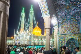 شب میلاد امام رضا(ع) در حرم حضرت فاطمه معصومه(س)