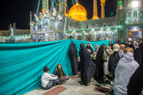 شب میلاد امام رضا(ع) در حرم حضرت فاطمه معصومه(س)