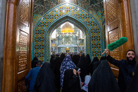 شب میلاد امام رضا(ع) در حرم حضرت فاطمه معصومه(س)