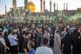 شب میلاد امام رضا(ع) در حرم حضرت فاطمه معصومه(س)
