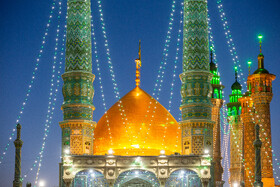 شب میلاد امام رضا(ع) در حرم حضرت فاطمه معصومه(س)