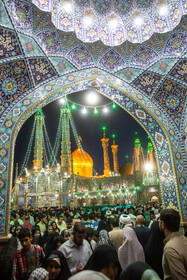 شب میلاد امام رضا(ع) در حرم حضرت فاطمه معصومه(س)
