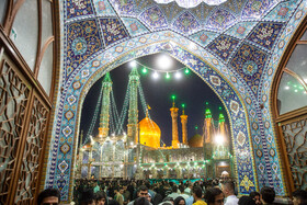 شب میلاد امام رضا(ع) در حرم حضرت فاطمه معصومه(س)