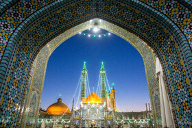 شب میلاد امام رضا(ع) در حرم حضرت فاطمه معصومه(س)