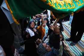 مراسم استقبال از خادمین و پرچم متبرک حرم مطهر حضرت امام رضا(ع) در اهر