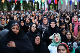 مراسم استقبال از خادمین و پرچم متبرک حرم مطهر حضرت امام رضا(ع) در اهر