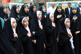 مراسم استقبال از خادمین و پرچم متبرک حرم مطهر حضرت امام رضا(ع) در اهر