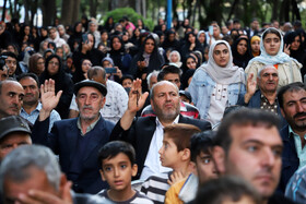 مراسم استقبال از خادمین و پرچم متبرک حرم مطهر حضرت امام رضا(ع) در اهر