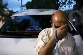 مراسم استقبال از خادمین و پرچم متبرک حرم مطهر حضرت امام رضا(ع) در اهر