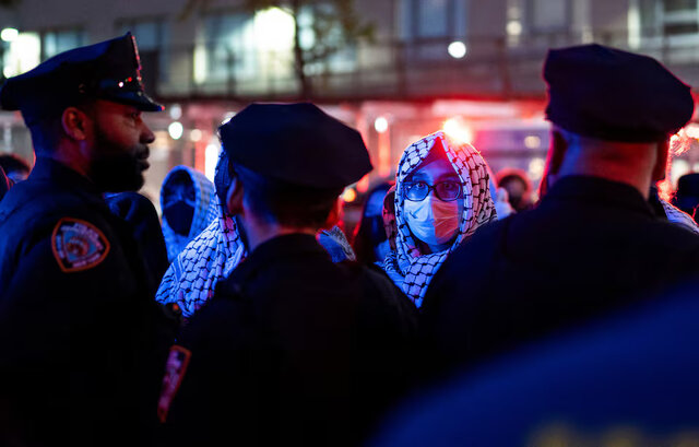 دستگیری دهها دانشجوی حامی فلسطین در دانشگاه کلمبیا