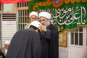 عمامه گذاری طلاب در روز میلاد امام رضا(ع) - قم