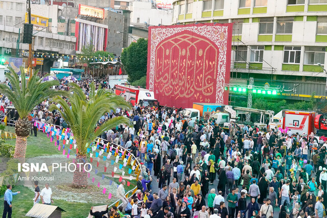 جشن امام رضاییها با حضور پرشور تهرانیها