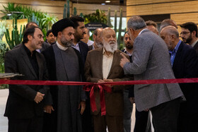 علیرضا زاکانی، شهردار تهران و مهدی چمران، رئیس شورای شهر تهران در افتتاحیه بیستمین نمایشگاه گل و گیاه