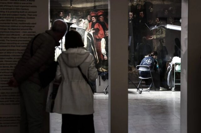 مرمت یک شاهکار غمانگیز مقابل چشم مردم