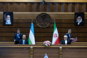 امضای ۴ سند همکاری میان ایران و ازبکستان با حضور محمدرضا عارف، معاون اول رئیس جمهور و عبدالله نعمتویچ عارفوف، نخست وزیر ازبکستان