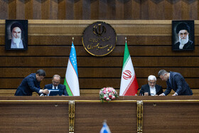امضای ۴ سند همکاری میان ایران و ازبکستان با حضور محمدرضا عارف، معاون اول رئیس جمهور و عبدالله نعمتویچ عارفوف، نخست وزیر ازبکستان