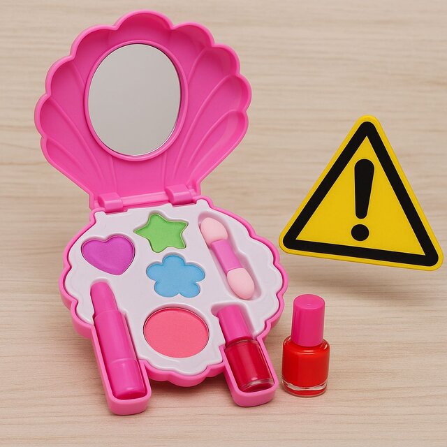 عکس دریافتی از سازمان غذا و دارو. پکهای آرایشی در پوشش اسباببازی؛ تهدید جدی برای سلامت کودکان