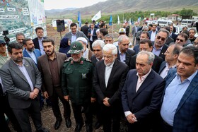 بازدید محمدرضا عارف، معاون اول رئیس جمهور از طرح انتقال آب ارس در روز اول سفر به آذربایجان شرقی
