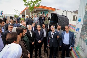 بازدید محمدرضا عارف، معاون اول رئیس جمهور از طرح انتقال آب ارس در روز اول سفر به آذربایجان شرقی