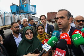 بازدید فاطمه مهاجرانی، سخنگوی دولت از مجتمع بندری کاسپین - منطقه آزاد انزلی