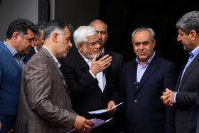 بازدید محمدرضا عارف، معاون اول رئیس‌جمهور از مجموعه ورزشی یادگار امام(ره) تبریز