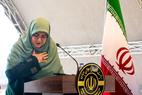 نشست خبری فاطمه، مهاجرانی سخنگوی دولت در مجتمع بندری کاسپین منطقه آزاد بندر انزلی