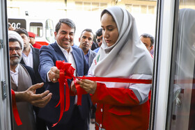 افتتاح پروژه‌های عمرانی هلال‌ احمر استان با حضور محمدعلی طالبی،استاندارورضا فلاح،مدیر عامل جمعیت هلال احمر استان کرمان