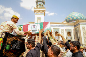 تشییع پیکر شهید امنیت، محمد حسن نائینی در قم