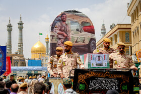 تشییع پیکر شهید امنیت، محمد حسن نائینی در قم