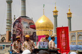 تشییع پیکر شهید امنیت، محمد حسن نائینی در قم