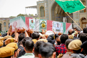 تشییع پیکر شهید امنیت، محمد حسن نائینی در قم