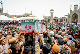 تشییع پیکر شهید امنیت، محمد حسن نائینی در قم