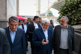 بازدید محمدرضا عارف، معاون اول رئیس جمهور از نمایشگاه کتاب - تهران
