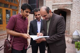 آیین رونمایی از کتاب مسجد عتیق جامع با حضور وزیر فرهنگ و ارشاد اسلامی در مسجد جامع شهرستان بابل