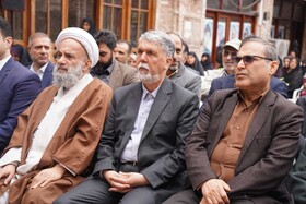 آیین رونمایی از کتاب مسجد جامع عتیق بابل با حضور سید عباس صالحی، وزیر فرهنگ و ارشاد اسلامی 