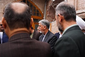 آیین رونمایی از کتاب مسجد جامع عتیق بابل با حضور سید عباس صالحی، وزیر فرهنگ و ارشاد اسلامی 