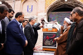 آیین رونمایی از کتاب مسجد جامع عتیق بابل با حضور سید عباس صالحی، وزیر فرهنگ و ارشاد اسلامی 
