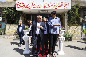 بازدیداحمد میدری،وزیر تعاون، کار و رفاه اجتماعی از کارگاه‌های مشاغل خرد و صنایع دستی کرمان
