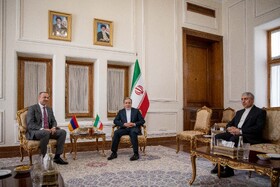 دیدار آرمن گریگوریان، دبیر شورای عالی امنیت ملی ارمنستان با سیدعباس عراقچی، وزیر امور خارجه ایران