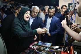 بازدید فاطمه مهاجرانی، سخنگوی دولت از نمایشگاه گردشگری و صنایع دستی - مشهد