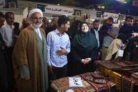 بازدید فاطمه مهاجرانی، سخنگوی دولت از نمایشگاه گردشگری و صنایع دستی - مشهد