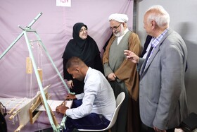 بازدید فاطمه مهاجرانی، سخنگوی دولت از نمایشگاه گردشگری و صنایع دستی - مشهد