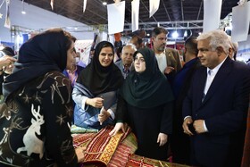 بازدید فاطمه مهاجرانی، سخنگوی دولت از نمایشگاه گردشگری و صنایع دستی - مشهد