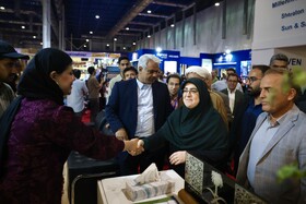 بازدید فاطمه مهاجرانی، سخنگوی دولت از نمایشگاه گردشگری و صنایع دستی - مشهد
